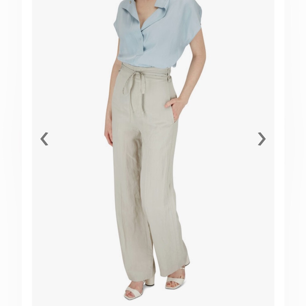 VINCE Light Dove High Waisted Straight Leg Pant